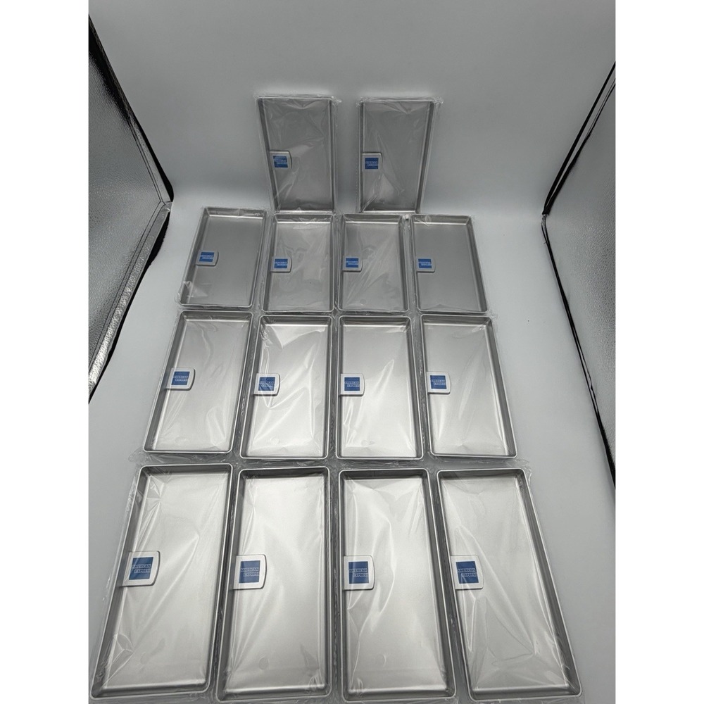 Lot of 14 American Express Guest Check Trays Restaurant Server Bill Presenter